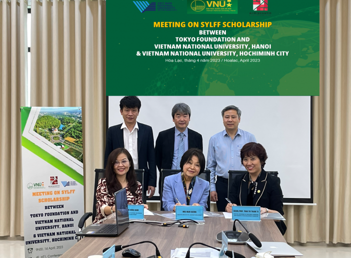 Buổi làm việc về Quỹ học bổng Sylff giữa Tokyo Foundation, Đại học Quốc gia Hà Nội và Đại học Quốc gia Thành phố Hồ Chí Minh